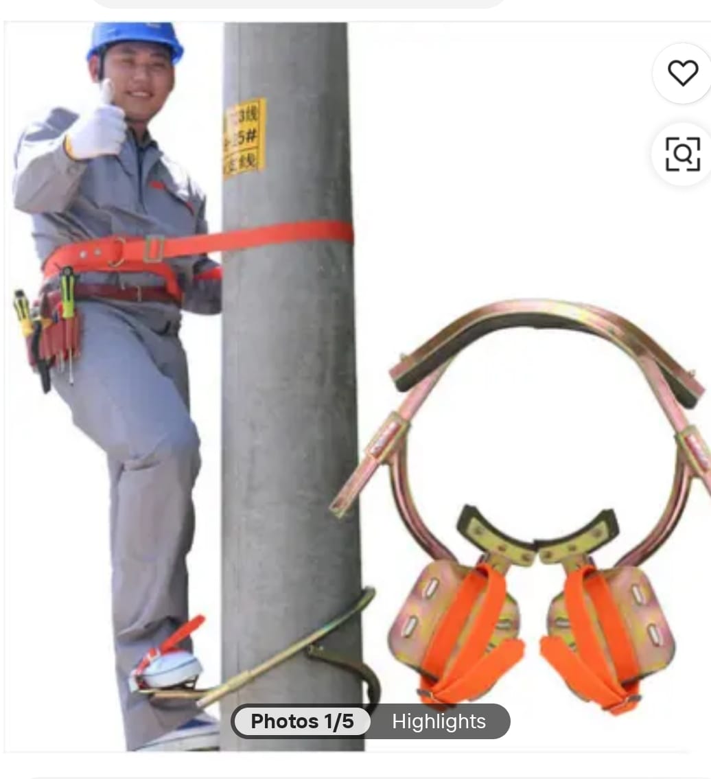 Pole Climbing Strap with Grounding Ring - Ladders & Access Equipment | Acharya H.P.L overseas