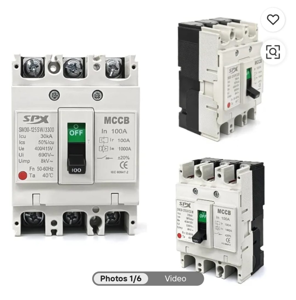 SPX MCCB Circuit Breaker - Distribution Line Material | Acharya H.P.L overseas