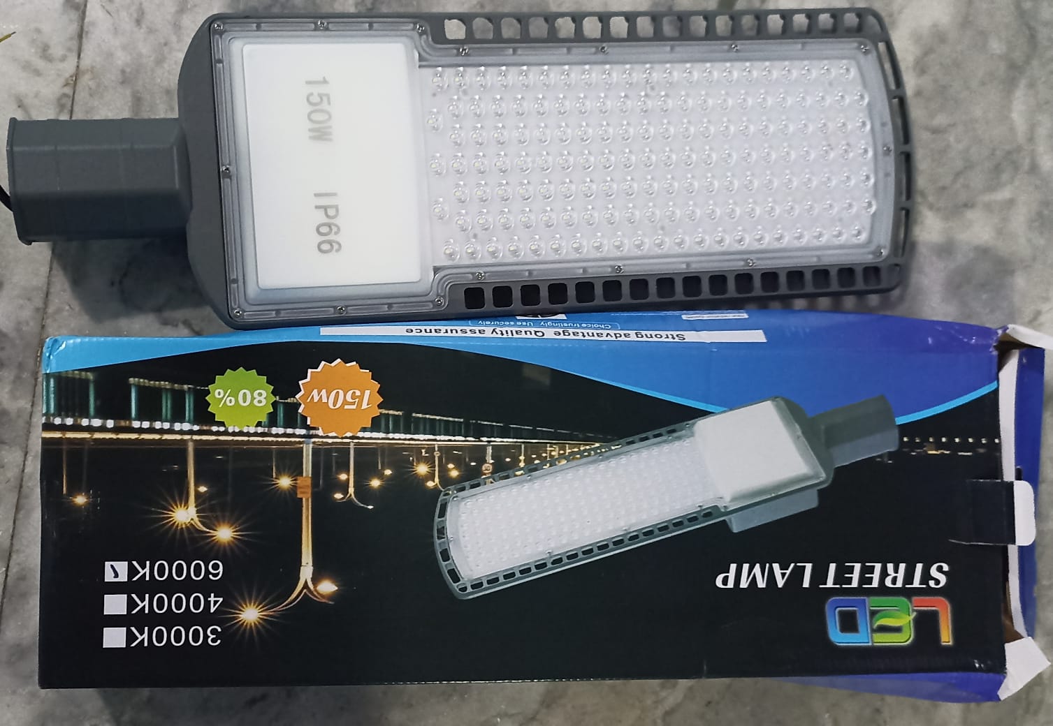 LED Street Lamp (150W, IP66) - Industrial & Flood Lighting | Acharya H.P.L overseas