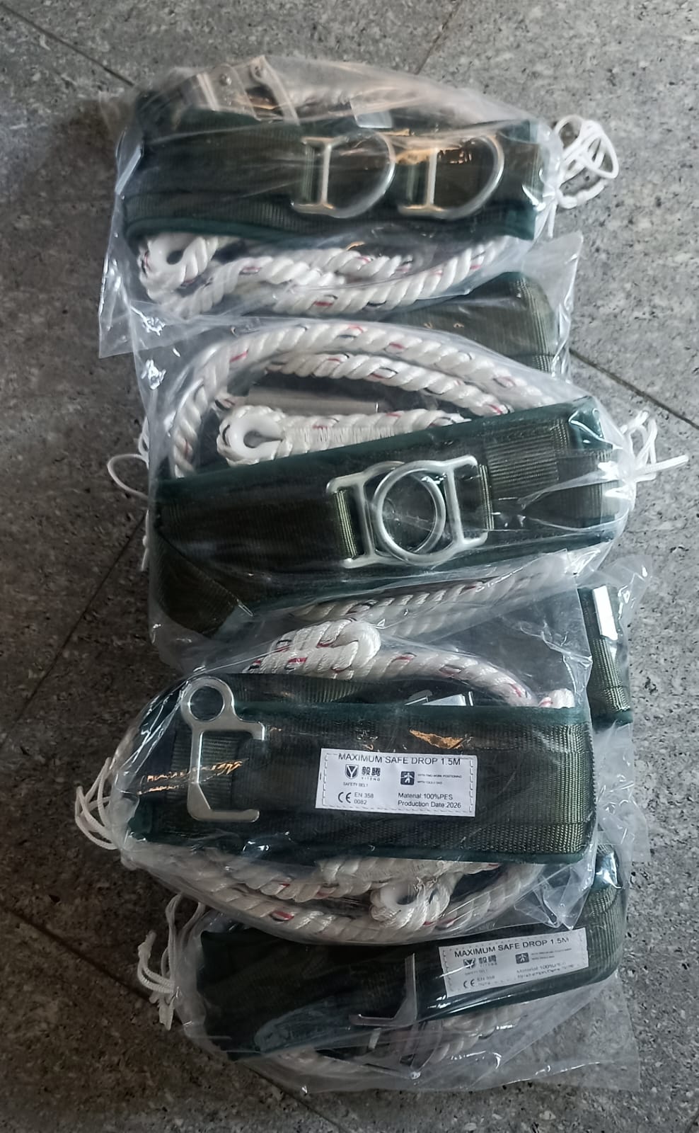 Lineman Safety Belt with Rope Lanyard - Electrical Safety Equipment | Acharya H.P.L overseas